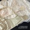 835 Partitura Completa Ballet# Lujo Ligero Satín Orejas de Conejo Taza Sin Marcas Transpirable Muestra Pecho Grande Ropa Interior Pequeña para Mujeres