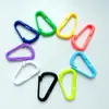 Mosquetón de plástico tipo D de colores gancho multifuncional moda juego llavero DIY accesorios para ropa hebilla de caja bolsa