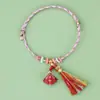 Cuerda de Colores al por Mayor Modelo Nuevo 2026 Hilo de Algodón Cuerda Roja Cuerda Trenzada Pulsera Colorida Ajustable para Adultos y Niños Pequeño Regalo