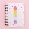 Caderno espiral de desenho animado estilo criativo elegante caderno de notas bloco de notas de bolso pequeno portátil caderno de estudante caderno fofo