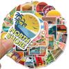 50 Adesivos de grafite de cenário de cidade de viagem, mala de viagem, estojo de carrinho, scooter, caderno, adesivos à prova d'água para atacado