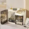 Cosméticos Cuidado de la Piel A Prueba de Polvo Caja de Almacenamiento Avanzada para Cosméticos Caja de Almacenamiento Gran Capacidad Estante de Almacenamiento para Labiales y Mascarillas