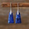 Pendientes colgantes geométricos bohemios transfronterizos, joyería popular de piedra natural al por mayor en Europa y América.