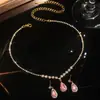 Colar e Brincos Europeus e Americanos Transfronteiriços para Noivas conjunto Strass Zircônia Vestido de Casamento Acessórios de Casamento Femininos Premium