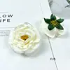 Borda Torrada Simulada Flor de Ameixa Fresca Cabeça de Flor Material para Guirlanda Retro DIY Adorno para Penteado Arranjo de Flores Enfeites para Fotografia Adereços Florais