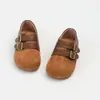 Moda para Niñas Estilo Coreano Retro Diseño Simple Zapatos Bajos Individuales Bebé Pequeño Primavera/Otoño 2026 Nuevos Zapatos Pequeños de Cuero
