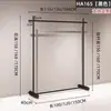 Nuevo Simple Ropa de Mujer Tienda de Ropa Negra Exhibidor de Pie Perchero de Ropa Exhibidor de Pie Ropa para Hombre y Mujer Estante de Ropa de Pie