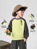 Sudadera de Bloques de Color para Niños Ropa de Otoño 2026 Nuevo Estilo Primavera y Otoño Ropa Infantil Tops para Niños Pequeños Modernos