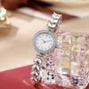 Nova Cor Transfronteiriça Sereia Moda Simples Combina com Tudo Relógio Bracelete de Resina para Mulheres Relógio de Quartzo com Diamantes para Mulheres