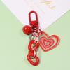 Llavero acrílico con forma de campana de amor, joyería, estuche para auriculares, colgante, bolso de moda, combina con todo, colgante DIY, joyería