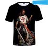 Camiseta de Caballero Templario para Hombre Camiseta Impresión 3D Caballero Temp