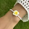Nuevo Pulsera de Plumeria Estilo Bohemio de Resort Transfronterizo Europeo y Americano Versátil Flor de Arcilla Suave Pulsera de Cuentas de Arroz para Mujer