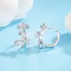 Pendiente de Mariposa Hueca con Circonita de Perla para Mujer, Pendientes de Lujo Ligero de Gama Alta, Accesorios para Orejas Super Hada Dulces y de Moda