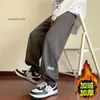 Pantalones jogger de alta gama para hombre de moda transfronterizos, nuevos pantalones de invierno ajustados, pantalones harén deportivos de pierna ancha holgados, pantalones casuales