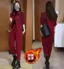 Moda Casual Otoño e Invierno Forro Polar Engrosado Traje de Dos Piezas para Mujer 2024 Nuevo Estilo Coreano Reductor de Edad Pana