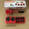 Nueva herramienta de mudanza rueda universal artefacto de mudanza rodillo herramienta afilada de mudanza refrigerador cama de mudanza levantamiento pesado juego de 5 piezas