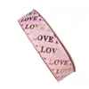 Cinta de 2.5 cm con Estampado en Caliente y Letras, Cinta Colorida para Decoración de Cajas de Regalo, Lazo Navideño Hecho a Mano para DIY
