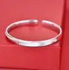 Nuevo Pulsera de Plata de Ley Ojo de Gato de Verano para Mujer Tobillera Plata 9999 Abierta CNC Cepillada Luz Destellante Pulsera de Plata de Lujo