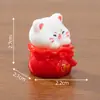 Micro-Paisaje Gato de la Suerte Creativo Muñeca Linda Casa de Muñecas Accesorios de Decoración DIY Coche Mini Adornos de Escritorio