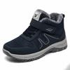 Zapatos de Algodón Nuevos para Hombre, Botines Cortos Gruesos de Terciopelo, Botas de Algodón Cálidas y a Prueba de Frío, Botas de Nieve para Pareja con Velcro al Por Mayor