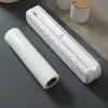 Caixa Cortadora de Filme Plástico Doméstica Faca Deslizante Bidirecional para Papel Alumínio Empacotador Pode Ser Fixada no Cortador de Filme Plástico de Parede