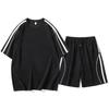 Traje Casual para Hombre 2026 Verano Holgado Camiseta de Pareja Estrella Cro de Manga Corta Pantalones Cortos Conjunto Deportivo de Dos Piezas Ropa de Hombre Ins