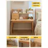 Mesa com Estante Integrada Mesa de Estudo Doméstico para Estudantes Mesa de Escritório Simples Novo Modelo 2026 Mesa de Computador de Parede para Quarto