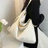 Bolsa de lona casual estilo japonés y coreano para mujer, gran capacidad, color sólido, estilo bosque, versátil, adecuada para estudiantes, bolsa cruzada deportiva casual
