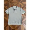 Camisa Polo de Tricô Manga Curta Estilo Old Money Masculina Gola V Gola Gaivota Textura Vazada Camiseta Verão Atacado de Fábrica Transfronteiriço
