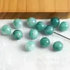 Cuentas Redondas Acrílicas de Dos Tonos Degradado de 8-14 mm con Agujero Recto, Cuentas Sueltas para Manualidades Hechas a Mano, Cadena para Teléfono, Accesorios de Pulsera