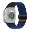 Adecuado para Apple Décima Generación Correa Elástica de Nailon para Reloj con Hebilla Magnética, Resistente al Desgaste y No Deformable para Uso a Largo Plazo Apple Watch