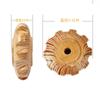 Masajeador de Madera Curvado Rodillo de Doce Ruedas Veta de Madera Masajeador Abdominal Masajeador de Cuerpo Completo Multifuncional de Madera 12 Ruedas