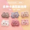 Guantes cálidos de felpa para invierno para niños, guantes de medio dedo con solapa para bebé para niños y niñas, cinco dedos, engrosados para otoño e invierno
