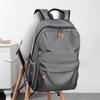 Mochila Casual Moda Simple Gris Oxford con Puerto de Carga USB Mochila para Laptop Mochila