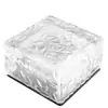 Luzes solares decorativas para jardim externas, luzes para gramado de vilas, luzes de embutir, luzes solares de jardim e luzes de tijolo de gelo artificial integradas