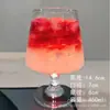 Vaso Alto de Cristal para Té de Frutas de Restaurante de Moda Taza para Café Agua Mineral con Gas Taza para Jugo Bebida Fría Taza para Bebidas de Cóctel