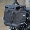 Adecuado para Barandilla de Acero al Carbono Plegable para Respaldo Bolsa Lateral de Cuero Bolsa Lateral de Lona Bolsa para Maleta Trasera Accesorios de Modificación para Dayang Tcv450