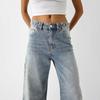 Jeans de Pierna Ancha Holgados Lavados de Industria Pesada de Suministro Transfronterizo de Comercio Exterior Europeo y Americano 2024 para Mujer
