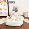 Zapatos Blancos de Plataforma Lindos y Originales para Mujer, Suela Gruesa de Invierno, Mocasines Versátiles de Estilo Coreano Chic de Nicho