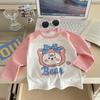 Camiseta Infantil de Manga Longa Primavera e Outono Camisa Base Algodão Puro Bebê Novo Top de Menino Roupas de Bebê Menina Roupas Infantis