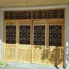 Puertas y ventanas de estilo antiguo chino de talla de madera de Dongyang, puertas y ventanas de celosía de madera maciza, puertas de madera de templo, celosías de ventana de flores, mamparas, puertas de madera tallada