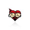 Estilo punk europeo y americano Halloween cabeza de calabaza con forma de corazón broche de personalidad de metal vendaje Araña Murciélago insignia regalo