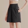 Shorts Esportivos de Secagem Rápida em Seda Gelo Femininos Largos Tamanho Grande Cinco Pontos Verão Finos Badminton Corrida Fitness Calças de Yoga
