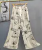 Pantalones de pijama de algodón para mujer, verano, finos, estampados, casuales, de pierna ancha, pueden usar mujeres embarazadas, comercio exterior, pantalones de talla grande