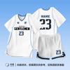 Nuevos Uniformes de Baloncesto para Niñas, Conjuntos de Manga Corta Falsos de Dos Piezas, Uniformes de Competición Estudiantil, Maillots de Verano Transpirables de Secado Rápido, Personalizados
