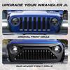 Rejilla Frontal de Coche Transfronteriza Adecuada para 18-23 Jeep Wrangler Rejilla Enojada Jl Rejilla de Wrangler