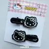 Moda Coreana Gatinho Oval Grampo de Cabelo Estilo Ins Presilha Bico de Pato Versátil de Alta Qualidade Desenho Animado Franja Clipe Lateral
