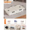 Caja Inferior de Cama Caja de Almacenamiento para Cama con Ruedas Tapa Doble Plana Abatible Caja de Almacenamiento Gran Capacidad Ropa Edredón Juguete Caja para Guardar Cosas