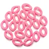 Plástico Acrílico Colorido Cor Sólida Fosco Corrente Corrente DIY Anel Aberto Bolsas de Joias Pequenos Acessórios Atacado