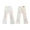 Ga Venta al por Mayor Comercio Exterior Transfronterizo Marca de Moda Jeans de Mezclilla Acampanados Lavados Desgastados Patchwork Unisex
